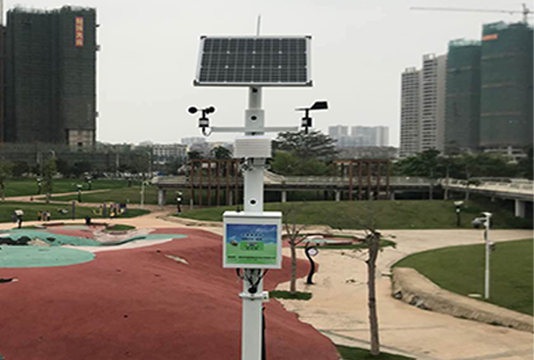 梧州市蒼海公園太陽能供電氣象在線監(jiān)測站安裝案例