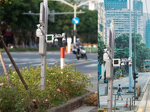 貴港市街道交通噪聲在線監(jiān)測(cè)、全天候自動(dòng)超標(biāo)變色預(yù)警監(jiān)測(cè)、助力解決噪聲擾民問(wèn)題，創(chuàng)建智慧城市發(fā)展